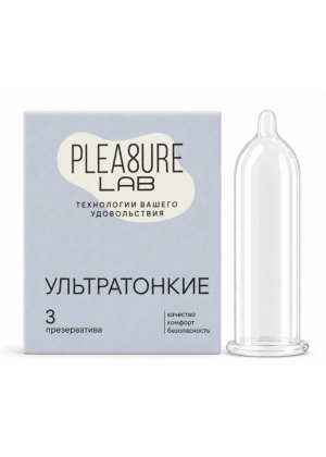 Презервативы ультратонкие Pleasure Lab 3 шт